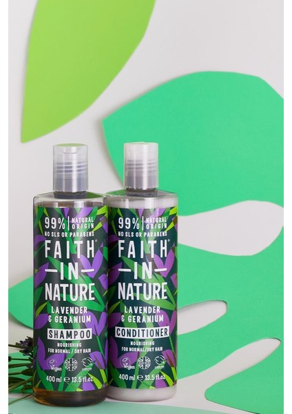 Faıth In Nature %99 Doğal Içerikli Rahatlatıcı Saç Bakım Kremi- Normal&kuruya Dönük Saçlar Için Lavanta&sardunya
