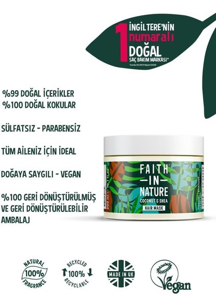 %99 Doğal Içerikli Nemlendirici&besleyici Saç Bakım Maskesi-Kuru Saç Tipleri Için Hindistan Cevizi&shea Yağı fiyatları