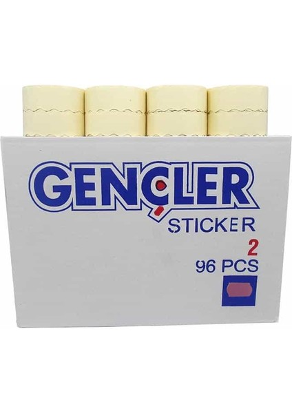 Gençler Lila Meto Etiketi 4 No (96 Rulo) (1 Rulo 1000 Adet) R14