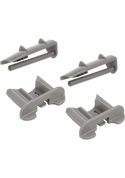 Beko D19011EI Bulaşık Makinesi 2 Ön 2 Arka Sepet Ray Kapağı Tutucu Stoper 4 Lü Takım RK0001-4-2