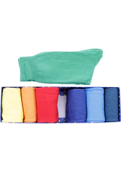 Dgn Sahab SC4005-7K Kadın 7k Renkli Soket Çorap