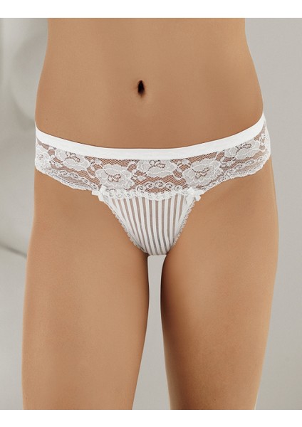 Kadın Siyah-Beyaz-Mürdüm Külot Çizgili Üç lü Set MB3053 fiyatları