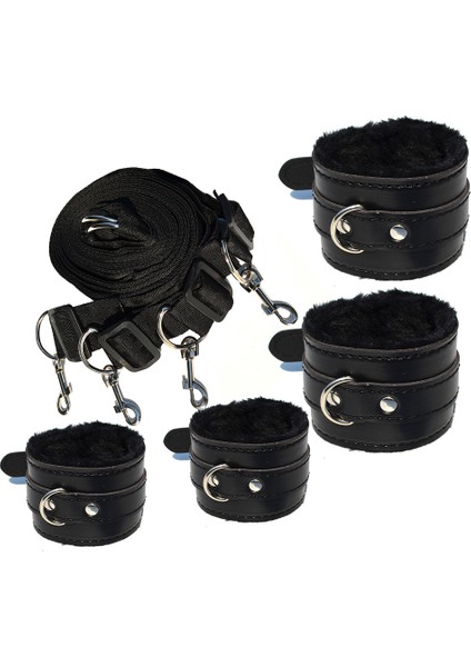 Fetiş Fantezi Yatak Kelepçe Seti