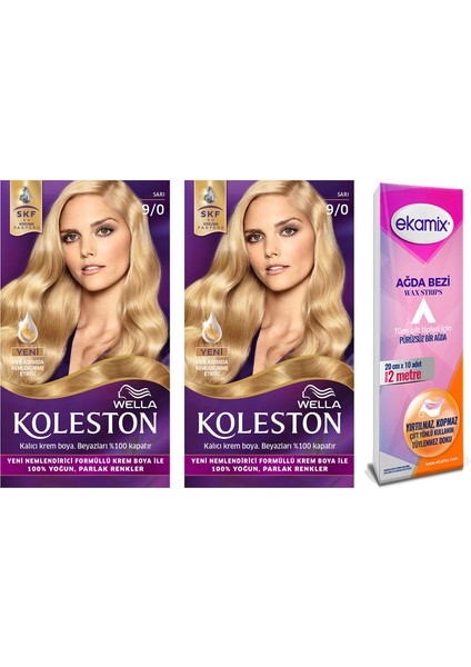 Koleston Krem Boya 9/0 Sarı 2 Adet