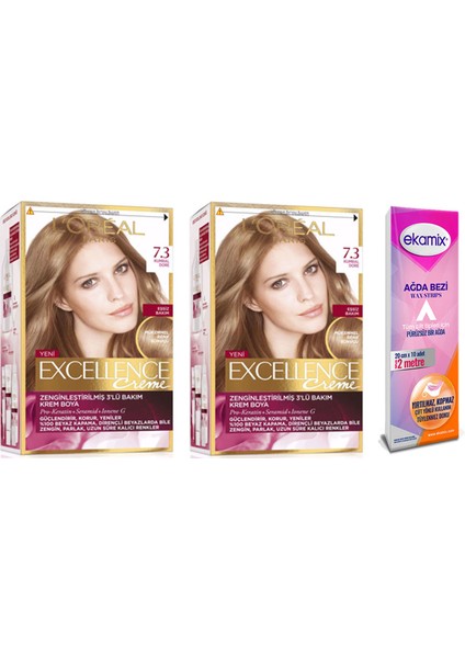 Loreal Excellence Creme Boya 7-3 Kumral Dore 2 Adet