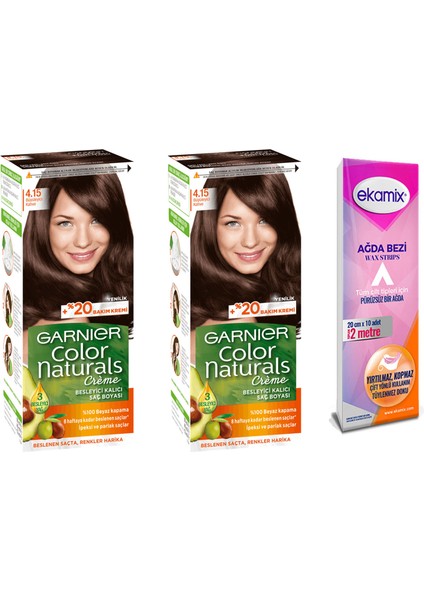 Garnier Color Naturals Set Boya 4.15 Büyüleyici Kahve 2 Adet