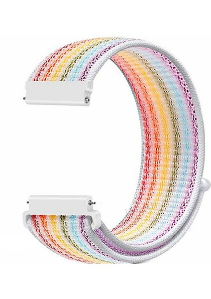 Huawei Watch Gt 2 42MM Elegant Kordon Cırtcırt Kumaş Ayarlanabilir Karışık Renk
