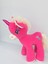 Peluş Boynuzlu At Pony Unicorn Pembe 53 cm 1