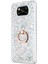 Xiaomi Poco X3 Nfc Kılıf Glitter Liquid Holder Gümüş 1