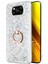 Xiaomi Poco X3 Nfc Kılıf Glitter Liquid Holder Gümüş 2