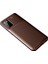 Samsung Galaxy A02S Kılıf Karbon Dokulu Silikon - Kahverengi 2