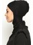 Boyunluklu Hijab Bone - Siyah - Ecardin 2
