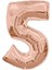 5 Rakam Folyo Balon Rose Gold 100 cm (1 Metre) 1