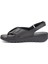 Mrn 018 Siyah Bayan Comfort Sandalet Terlik Sandalet 3