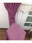 Mor Seyrek Pileli Fon Perde 50 x 260 cm 4