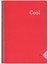 A4 Defter 60 Yaprak Çizgili Spiralli Pp. Kapak Cool Kırmızı 1