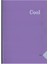 A4 Defter 60 Yaprak Çizgili Spiralli Pp. Kapak Cool Mor 1