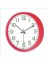 Gece Görünen Kırmızı Çerçeveli Kasalı 22 cm Fosforlu Duvar Saa... 1