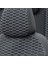 Dacia Sandero Stepway 2021-SONRASI Özel Üretim Koltuk Kılıfı Tokyo Design Deri Siyah - Beyaz 5