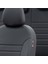 Dacia Sandero 2021-SONRASI Özel Üretim Koltuk Kılıfı New York Design Siyah 3