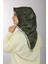 Haki Aker Ipek Krep Saten Eşarp 7208701-352 3