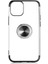 Apple iPhone 12 Mini Kılıf Ring Laser Series Yüzük Standlı Soft Case Siyah 1