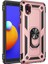 Samsung Galaxy A01 Core Kılıf Yüzük Standlı Car-Magnet Military Ring Case Rose Gold 1