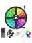 Rgb LED Şerit Işıklar IP65 Su Geçirmez 5050 44KEY Ir Denetleyici Adaptörü 5m (Yurt Dışından) 1