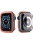Apple Watch Uyumlu Series 3 4 5 6 38MM Kordon Önü Arkası Açık Renkli Silikon Bronz 1