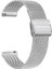 Amazfit Gtr 47MM Kordon Çıtçıtlı Hasır Metal Örgülü Gümüş 1
