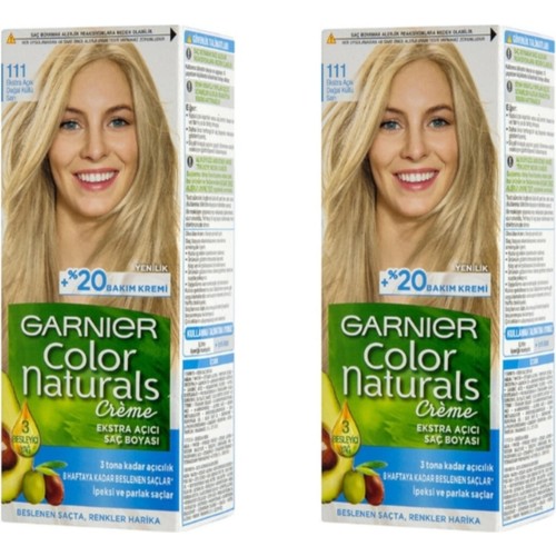 Garnier Color Naturals 111 Ekstra Acik Dogal Kullu Sari 2 Li Fiyati