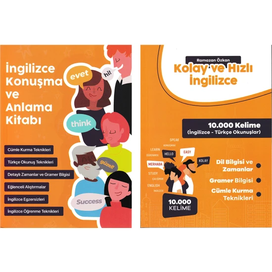Ingilizce Konuşma ve Anlama Kitabı + Kolay ve Hızlı Ingilizce - 2 Kitap -  Ramazan Özkan