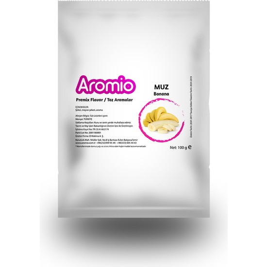 Aromio Muz Aroma Premix Toz Paket 35 gr