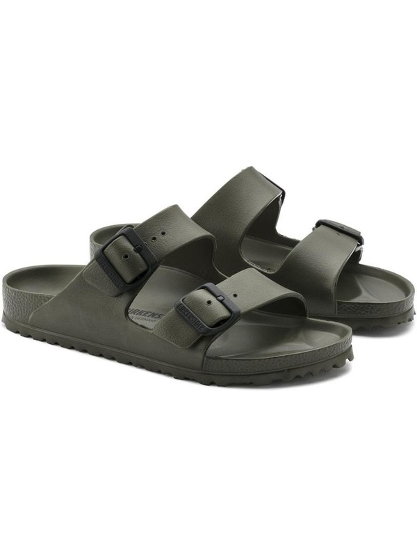 khaki rubber birkenstocks