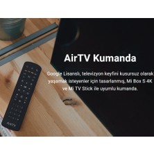 AirTV Xiaomi Mi Box S 4K - Mi Tv Stick Android Tv Box Media Player Bluetooth Uzaktan Kumanda