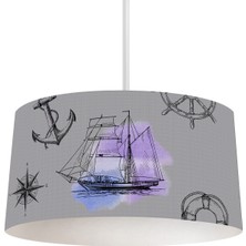 Talia Home  Çocuk Odası Gemi Desenli Sarkıt AVIZETLAV-036