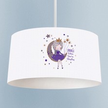 Talia Home Aya Oturan Kız Desenli Çocuk Odası Sarkıt Avize