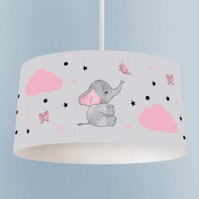 Talia Home Kelebekli Fil Desenli Çocuk Odası Sarkıt Avize