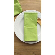 Emtory Home  6'lı Çağla Yeşili Organik Kumaş Servis Sunum Peçetesi