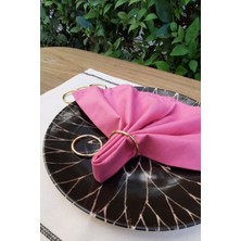 Emtory Home  6 Adet Gold Metal Peçete Halkası