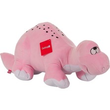 Selay Peluş Dinozor Oyuıncak Diplodocus 65 cm Pembe