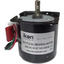 Ikon Ac Senkron Motor 60 Ktyz 30 Rpm 14W Viyol Motoru, Çevirme Motoru