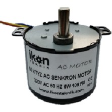 Ikon Ac Senkron Motor 50 Ktyz 10 Rpm 6W Kuluçka Çevirme Motoru, Viyol Motoru