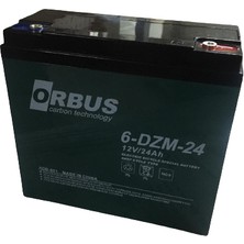 Orbus 12V 24AH Dik Elektrikli Bisiklet Jel Akü