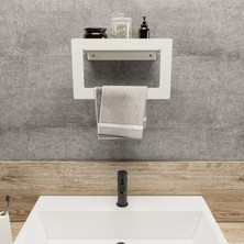 Lamizon Banyo Havlusu El Yüz Havlusu Banyo Havlu Askısı Raf 27CM