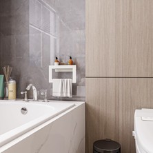 Lamizon Banyo Havlusu El Yüz Havlusu Banyo Havlu Askısı Raf 27CM