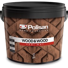 Polisan Wood&wood Antiaging Su Bazlı Yarımat Ahşap Verniği - Ceviz - 0,75 Lt