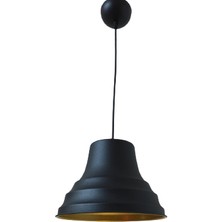 Rys Tasarım Rys Retro Metal Sarkıt Avize Rustik Tekli Sarkıt Siyah Cafe Mutfak Aydınlatma 27 cm