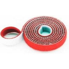 China 10MM Velkro Bant (Cırt Cırt) - 1 Metre Kırmızı