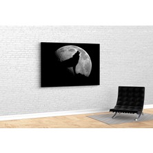 Tablo 360 Kurt ve Ay Kanvas Tablo